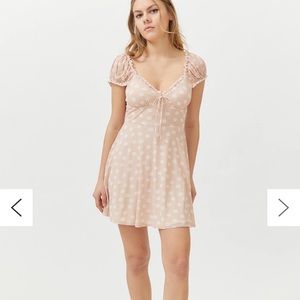 urban outfitters audrey mesh mini dress